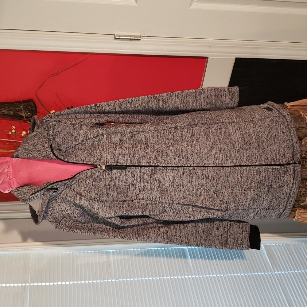 SOLD CL CALVIN KLEIN DETACHABLE HOOD WOMENS PERFORMANCE GYM JACKET COAT - Picture 4 of 13